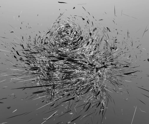 Nancy Baker Cahill, Hollow Point 102, animated VR drawing still, 2017.